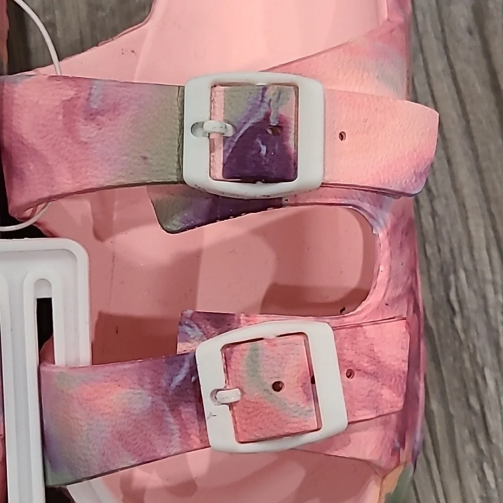 Chatties Double Buckle Tie Dye Sandals